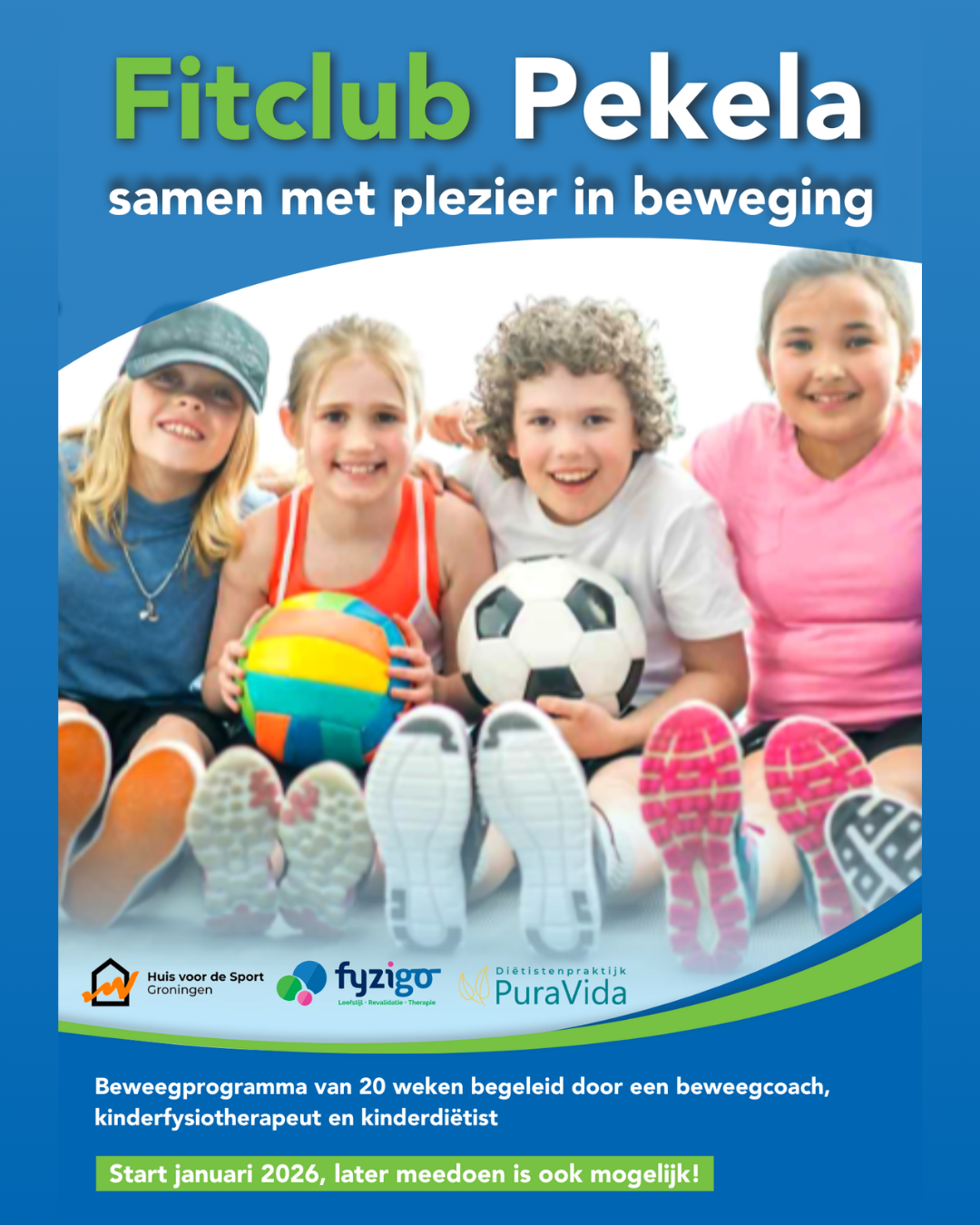 Fitclub Pekela flyer voorkant