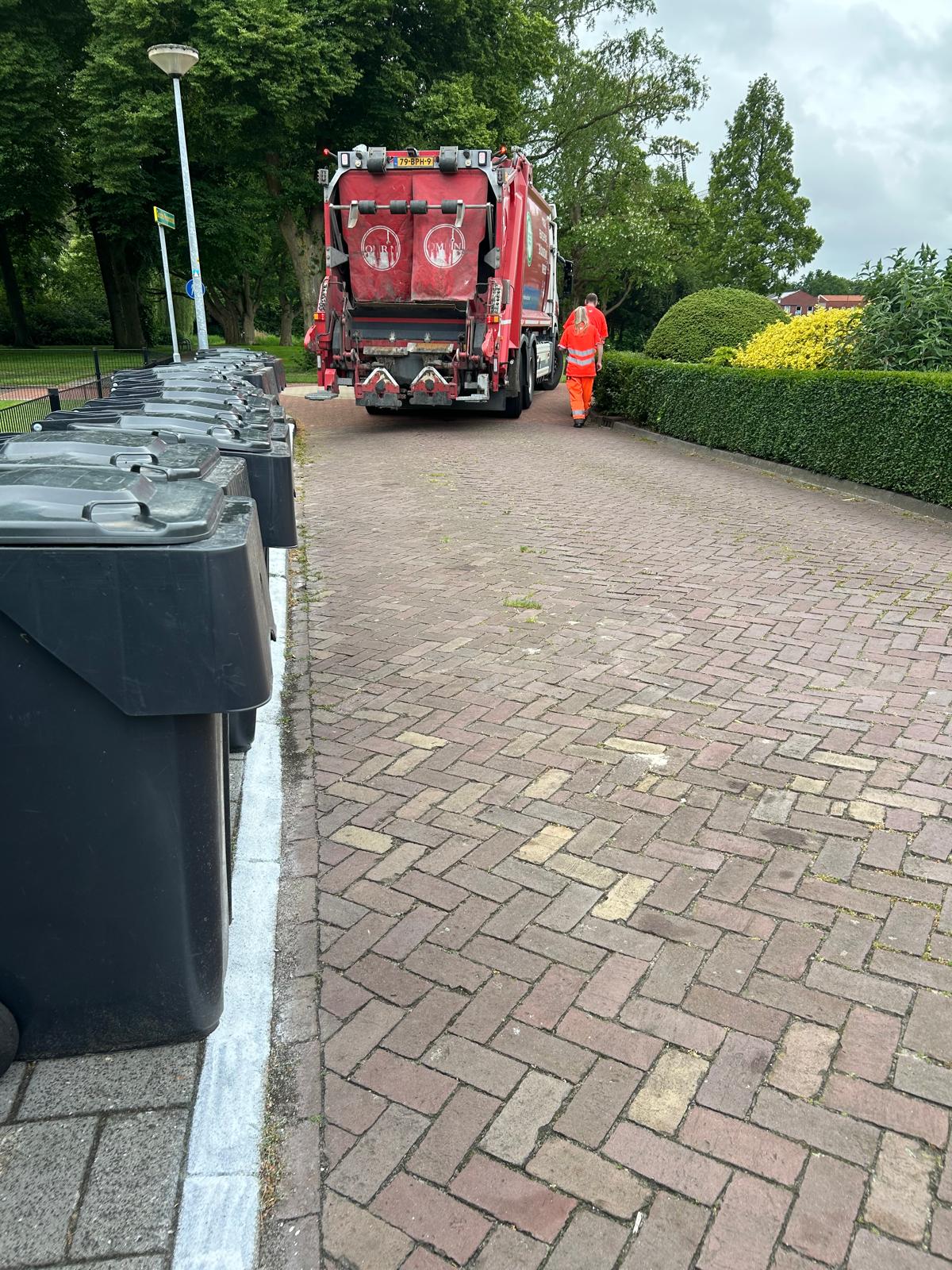 Verzamelplaats afvalcontainers